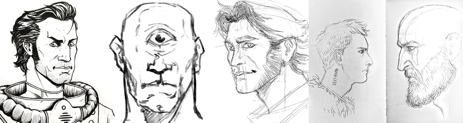 Some of Felix's drawings.