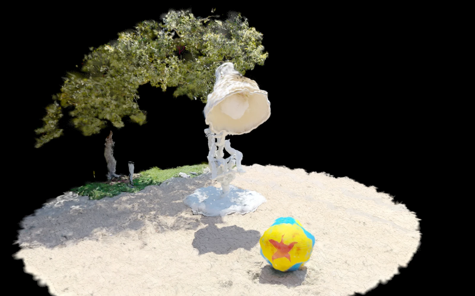 Wobble effect on Gaussian splat